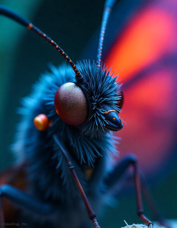 Insecto fantástico en primer plano