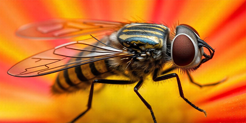 Mosca en primer plano