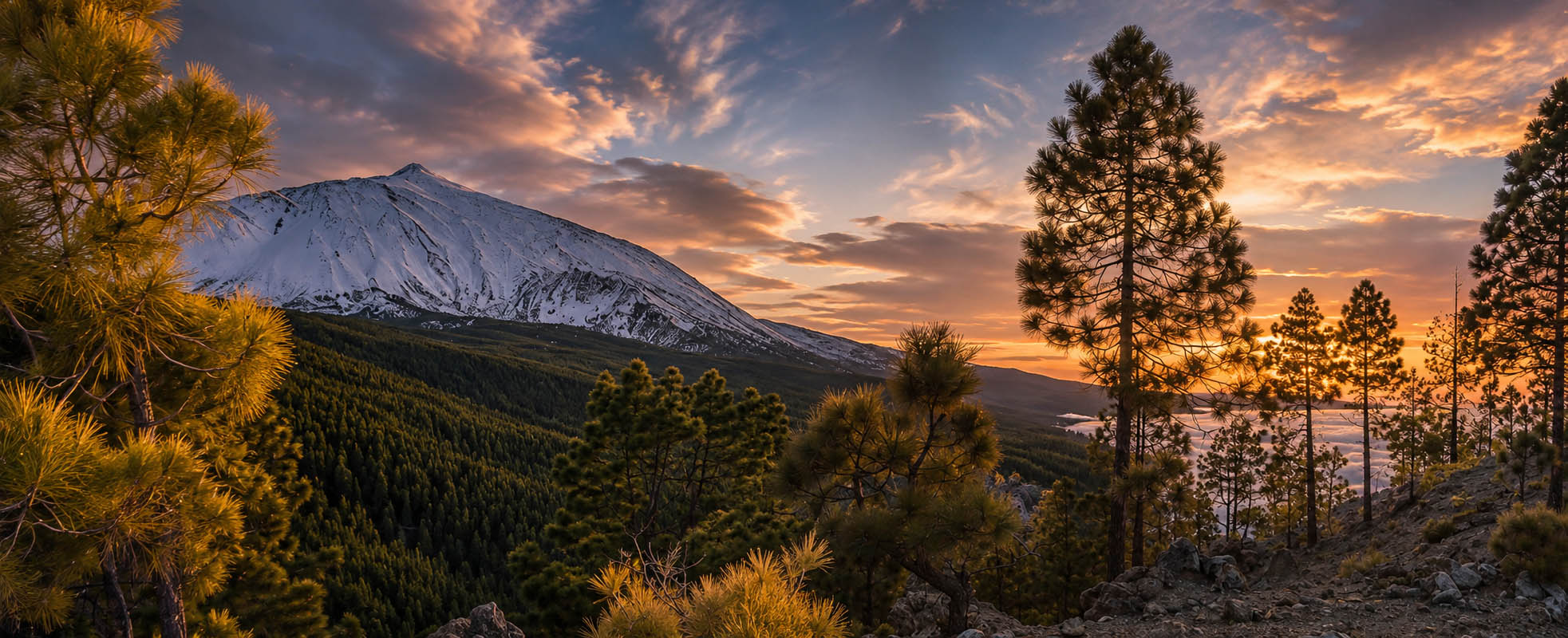 La cara norte del Teide